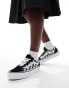 Фото #1 товара Vans Checkerboard Old Skool Platform trainers in black and white