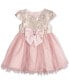 Фото #1 товара Baby Girls Brocade & Mesh Social Dress