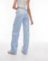 Фото #4 товара Topshop Tall cord utility straight leg trouser in baby blue