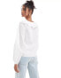 Nobody's Child Ada blouse with ruffle collar in white