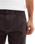 ASOS DESIGN skinny chino in washed in brown