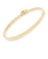 ფოტო #2 პროდუქტის Women's Faux Stone Signature C Pave Turnlock Bangle Bracelet