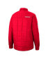 Фото #4 товара Men's Red Wisconsin Badgers Detonate Quilted Full-Snap Jacket