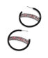 ფოტო #1 პროდუქტის Women's Cincinnati Reds Enamel Hoop Earrings