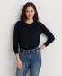 ფოტო #1 პროდუქტის Women's Cotton-Blend Sweater