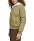 Фото #5 товара Women's Diamond Quilted Casual Bomber Jacket