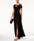 Фото #1 товара Nightway Cold-Shoulder Keyhole Gown