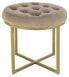 Hocker Samt Taupe