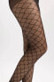 20 Den Kadın Baklava Desenli Külotlu Çorap B5879axns
