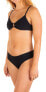 Hurley 291616 Womens Solid Cheeky Hipster Bikini Bottoms, Black, Medium US