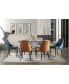 Modern Sleek Design Dining Table 1 Piece Light Gray Wooden Top Black Finish Metal Legs Dining Furniture