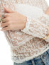 Фото #3 товара Vero Moda off shoulder stretch lace top in white