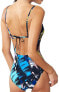 Red Carter 262926 Women's Cutout Bow Blue One Piece Swimsuit Size Medium