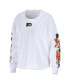 Фото #3 товара Women's White Philadelphia Flyers Celebration Cropped Long Sleeve T-shirt