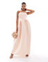 Фото #1 товара ASOS DESIGN statement curved hem skirt maxi dress in pink