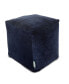 Пуфик Majestic Home Goods Villa Ottoman Pouf Cube 17" x 17" Бежевый - фото #58