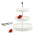 Фото #1 товара Obst Etagere Porzellan 3 Etagen + Zange