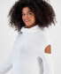 Фото #3 товара Women's Turtleneck Cutout Sweater, Created for Macy's