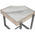 Вспомогательный стол Home ESPRIT Белый Серый Натуральный Металл 50 x 50 x 50 cm