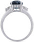 ფოტო #3 პროდუქტის London Blue Topaz (2-3/4 ct. t.w.) & Diamond (1/10 ct. t.w.) Ring in 14k White Gold