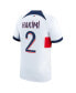 ფოტო #2 პროდუქტის Men's Achraf Hakimi White Paris Saint-Germain 2023/24 Away Stadium Replica Player Jersey