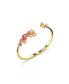 ფოტო #1 პროდუქტის Mixed Cuts, Pink, Gold-Tone Gema Bangle Bracelet