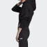 Фото #4 товара adidas originals三叶草 连帽套头卫衣 女款 黑色 / Трендовая толстовка Adidas originals Hoodie EJ8537