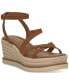 ფოტო #1 პროდუქტის Women's Carolie Strappy Espadrille Wedge Sandals