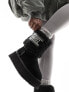 Фото #7 товара Steve Madden St.Moritz fluffy cuff ankle boot in black