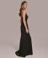 ფოტო #4 პროდუქტის Donna Karan Women's Ruched Halter Gown