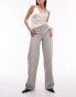 Topshop Ember low rise wide leg jeans in dirty bleach Синий, W25 L32 - фото #1