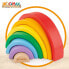 Фото #2 товара Конструктор WooMax WOOMAX Rainbow Wooden Construction Toy.