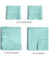 Фото #4 товара 4 Piece Microfiber Sheet Set - California King