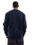 Фото #7 товара ASOS DESIGN premium heavyweight oversized sweatshirt 400gsm in navy