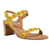 VANELi Mavis Studded Sling Back Womens Yellow Casual Sandals 305561