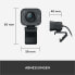 Logitech Streamcam webcam for live streaming and content creation, Vertical video in Full HD 1080p at 60 fps, smart auto focus, USB-C, for YouTube, gaming Twitch, PC / Mac - Black