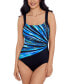 Фото #1 товара Women's Bust Illusion One-Piece Swimsuit, Created for Macy's