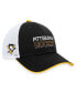 Фото #1 товара Men's Black Pittsburgh Penguins Authentic Pro Rink Trucker Adjustable Hat