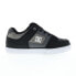 Фото #2 товара DC Pure 300660-KWA Mens Black Leather Lace Up Skate Inspired Sneakers Shoes