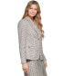 Women's Plaid One-Button Blazer