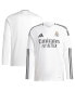 Men's White Real Madrid 2024/25 Home Replica Long Sleeve Jersey