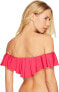 Фото #3 товара Trina Turk 262854 Women's Bandeau Fuchsia Ruffle Bikini Top Swimwear Size 6