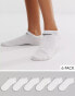 Фото #1 товара Nike Training Everyday Lightweight 6 pack no show socks in white