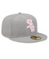 Фото #4 товара Men's Gray Chicago White Sox 2022 Mother's Day On-Field 59Fifty Fitted Hat