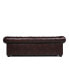 Alexandon Leather Chesterfield Tufted Sofa with Roll Arm