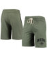 Men's Heathered Olive Cincinnati Reds Mainstream Tri-Blend Shorts