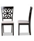 Фото #3 товара Samwell Modern and Contemporary Fabric Upholstered 2 Piece Dining Chair Set
