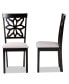 Samwell Modern and Contemporary Fabric Upholstered 2 Piece Dining Chair Set