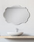Фото #10 товара Frameless Beveled Oblong Scalloped Wall Mirror, 32" x 24" x 0.39"