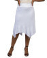 ფოტო #3 პროდუქტის Plus Size Elastic Waist Handkerchief Skirt